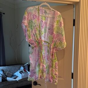 Floral Print Swim Coverup
